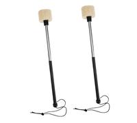 OFFIGAM Professional Stainless Steel Drum Mallets with Felt Heads, Gentle Percussion Drum Sticks for Developing Children's Musical Talent for Students and Professionals