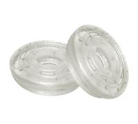 OFFIGAM Pull up Bar Rubber Pads 2 Pack Transparent Door Training Bar End Covers for Indoor Door Frames Secure Grip Easy Installation