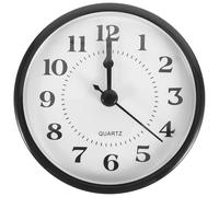 OFFIGAM Quartz Clock Insert with Arabic Numerals 90mm Vintage Look Clock Insert Quartz Movement Kit Crafts Simple Assembly Plastic and Metal Material