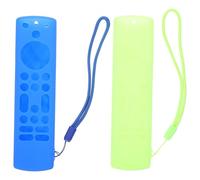OFFIGAM Remote Silicone Protective Cover 2Pcs for TV Stick with Lanyard Comfortable to Hold Sleeve Suitable for Office and Home Use