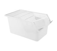 OFFIGAM Research Grade Small Mice Cage Heat Resistant Laboratory Rat Rearing Cage with Ventilated Wire Mesh Lid for Secure Containment and Clear Monitoring in Animal Science Centers