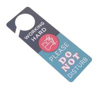 OFFIGAM Restroom Occupancy Sign Pooping Door Sign 7.9x3.9 Inch Pvc Double-sided Design Creative Novelty Hook Bathroom Door Hanger for Toilet Room