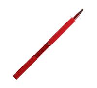 OFFIGAM Retractable Lip Brush Set 2-piece Handy Lip Brush Applicator with Metal Tube and Nylon Fiber for Travel Makeup