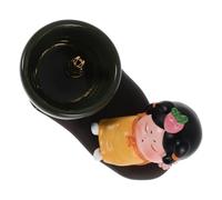 OFFIGAM Retro Ceramic Incense Sticks Holder with Stable Base Handcrafted Chinese Dynasty Lady Aromatherapy Burner for Home Zen Ambiance and Spa Compatible with Various Incense Types