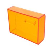 OFFIGAM Reusable Light Shield Cover Small Pillholder, Brown Translucent Plastic Medication Storage Box for Photolabile Pills