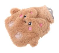 OFFIGAM Reusable Thick Hot Water Bottle with Plush Animal Cover Soft Hand and Belly Warmer for Extended Heat Storage Hot Water Bag for Cramps Bedtime Office Use