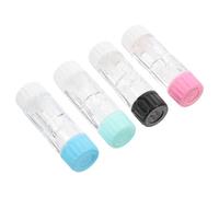 OFFIGAM Rgp Contact Lens Cases 4pcs Hard Plastic Protective Lens Storage Box Leakproof Portable Travel Case Holder for Daily Use Easy to Carry