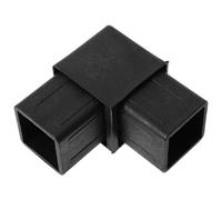 OFFIGAM Right Angle Bend Connector Two-Way Corner Brace for 40x40cm Square Pipe, Polypropylene Plastic Material with Reliable Connection and Easy Installation, for Steel Pipe Support