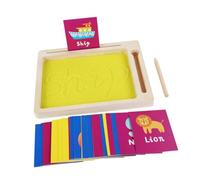 OFFIGAM Sand Tray Toy Set for Boys and Girls Educational Alphabet Learning Toys DIY Writing and Drawing Board Enhances Fine Motor Skills for Toddlers and Preschoolers