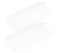 OFFIGAM Shelf Dividers to Divide and Organize Storage Spaces 6pcs L-shaped Plastic Separators for Cabinets and Supermarket Shelves in Homes and Companies