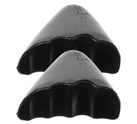 OFFIGAM Shoe Toe Filler Inserts for Women, Black Pu Soft Thickened Toe Plugs, Reusable Anti-Friction Padding for High Heels and Flat Shoes, Adjustable Half Size Fit for Comfortable