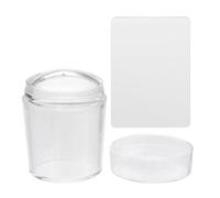 OFFIGAM Silicone Jelly Nail Stamper and White Colour for Nail Art Stamping with See-through Design and Precise Design Transfer for Do it Yourself