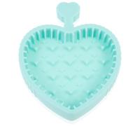OFFIGAM Silicone Makeup Brush Cleaning Pad and Brush Cleaner Mat Light Green for Daily Makeup Tool Cleaning and Scrubbing