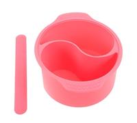 OFFIGAM Silicone Wax Pot Liner 400ml Non-stick Reusable Wax Warmer Bowl with Spatula Stick for Hair Removal and Beauty Treatments at Home