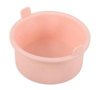 OFFIGAM Silicone Wax Warmer Liner Small Bowl 500cc Flexible Non-stick Melt Pot for Hair Removal Waxing Supply Pink High Temperature Resistant Inner Pot for Beauty Salon Use