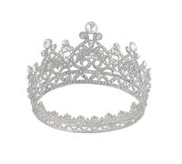 OFFIGAM Silver Bridal Crown Hair Accessory with Copper Claw and Loose Diamond Zircon Alloy, Creative Handmade Headband for Brides, High Toughness and Sturdy Wedding Hair Jewelry