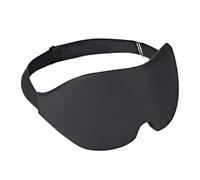 OFFIGAM Sleep Mask Black Lightweight Adjustable and Seamless Eye Shade 3D with Breathable Memory Sponge Material for Comfortable Sleep at Home and Travel