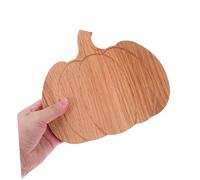 OFFIGAM Small Pumpkin Shaped Oak Wood Cutting Board Lightweight Charcuterie Tray for Halloween Thanksgiving Rustic Farmhouse Bread Chopping Board Compact Kitchen Serving Platter