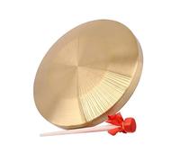 OFFIGAM Small Traditional Chinese Metal Gong Percussion Instrument with Mallet for Festival and Company Opening, Musical Toy for Classroom and Celebration Use Random Style