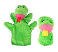 OFFIGAM Snake Hand Puppet and Finger Puppet Set 2PCS for Parent-Child Interaction Soft Plush Design Fun Educational Toys for Boys and Girls Creative Play Activity