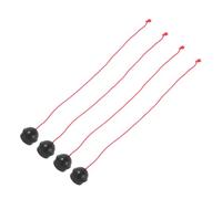 OFFIGAM Snooker Pool Chalk Holder Rubber Set 4pcs Black Portable Chalk Case for Billiard Cue Accessories Suitable for Pool Table Supplies