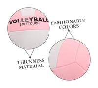 OFFIGAM Soft Volleyball for Indoor Sports Training Standard Machine-stitched Design Thick Material with Elasticity Lightweight Practice Ball for Competitive Play and Fast Matches