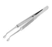 OFFIGAM Stainless Steel Eyelid Massage Tweezer with Comfortable Grip and Rust Prevention, Round Head Meibomian Gland Expressor Forceps for Effective Eyelid Care and Blockage Relief
