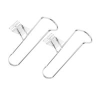 OFFIGAM Stainless Steel Roller Skates Display Rack Wall Mounted Holder 2pcs with Silver Finish, Built to Last and Withstand Frequent Use, for Personal Use at Home