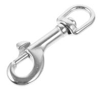 OFFIGAM Stainless Steel Saxophone Strap Hook for Alto and Tenor Sax Neck Straps, Sturdy Alternative with Easy Attach and Detach Feature, Suitable for Other Applications, Silver Finish