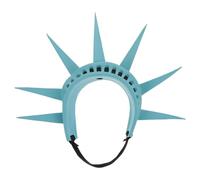 OFFIGAM Statue of Liberty Sturdy and Versatile Costume Headband with Torch Prop, Vinyl Material Lightweight Headwear Accessory for American Themed Party and Cosplay Events