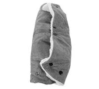 OFFIGAM Stroller Gloves Hand Muff Winter Oxford Cloth Plush Anti Freeze Warm Pram Stroller Accessories Grey