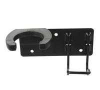 OFFIGAM Sturdy Metal Microphone Holder with Wall Mount and Single Hook for Home and Broadcasting Studios, Iron Mic Rack for Audio and Voice over Applications