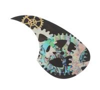 OFFIGAM Teardrop Shape Grain Guitar Pickguard Self-adhesive Wear-resistant Protection for Electric and Classical Guitars Lightweight Design with Broad Compatibility