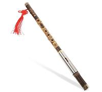 OFFIGAM Traditional Bawu Flute Key Handmade Woodwind Instrument Chinese Folk Music Ethnic Style Quality for Beginners and Performers Unique