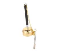 OFFIGAM Traditional Copper Buddhist Temple Ritual Instrument Portable Yin Qing Chime for Serenity and for Meditation and Temple Decor