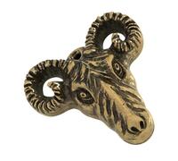 OFFIGAM Vintage Brass Sheep Charms Pendant with Shine Surface, Versatile Decoration for Home and Jewelry Making, Chinese Zodiac Animal Ornament for 2027 Year the Sheep Gift