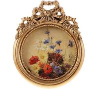 OFFIGAM Vintage Mini Photo Frames Small Gold Frames with Delicate European Style for Desktop Photo Display and Room Decoration Color Color