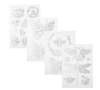 OFFIGAM Water Soluble Embroidery Stabilizer with Paper Material for Sewing 4 Sheets Providing Stable Support for Embroidery Projects Suitable for Aprons and Woven Knits in Clothing Store