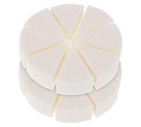 OFFIGAM Wedge Makeup Sponges 2 Sets Triangle Latex Makeup Sponges for Foundation Blending White for Wet and Dry Application for Women