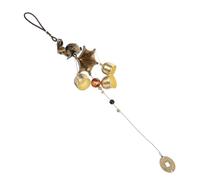 OFFIGAM Wind Chime Bell with Delicate Shape Vintage Brass Easy to Suspend Symbol of Prosperity and Happiness Brings Blessing and Luck Indoor and Company Decoration for Office or Home