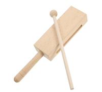 OFFIGAM Wood Rhythm Instrument Percussion Square Stick Hand Music Wood Block Instrument for Adults Practice