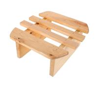 OFFIGAM Wooden Foot Stool for Relaxation Lightweight Portable Footrest for Bathroom and Sauna Use Non- Design Easy to Clean Comfortable for Foot Baths and Living Room Use
