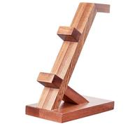 OFFIGAM Wooden Game Controller Holder in and Headset Stand for, Portable Display and Storage Rack Brown Gaming Setup Gaming Entertainment Area