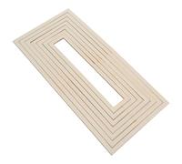 OFFIGAM Wooden Rectangular Clay Mold with Precision Cutting and Uniform Clay Cutting Features, Geometric Modeling Tool for Studio and Teaching Environments, Suitable for Beginners
