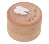 OFFIGAM Wooden Tooth Keepsake Box for First Lost Teeth Storage Space-Saving and Longterm Preservation Container Cute Design Suitable for Little Girl