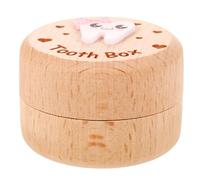 OFFIGAM Wooden Tooth Storage Box for Cute Keepsake Box for Teeth Hair Modern Minimalist Design Compact Safe for Nurseries and Bedrooms