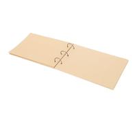 OFFIGAM Wooden Wedding Guest Signature Book with Reusable Paper Pages and Classic Rustic Design for Wedding Ceremony and Many Occasions, Beige Guest Book to Record Attendees