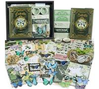 OFFIGIFT Scrapbooking Supplies Kit: Vintage Aesthetic Scrapbook Kit, Junk Journal Supplies with Scrapbook Stickers Paper, Journaling Supplies, Birthday Craft Gift for Adult, Forest Tales