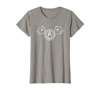 Offizielles Aerosmith Band Logo Rock Klassik Retro T-Shirt, Women, Slate Grey, Medium