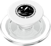 Offline Forever (Digital Detox Statement) (Nature Graphic) PopSockets PopGrip for MagSafe